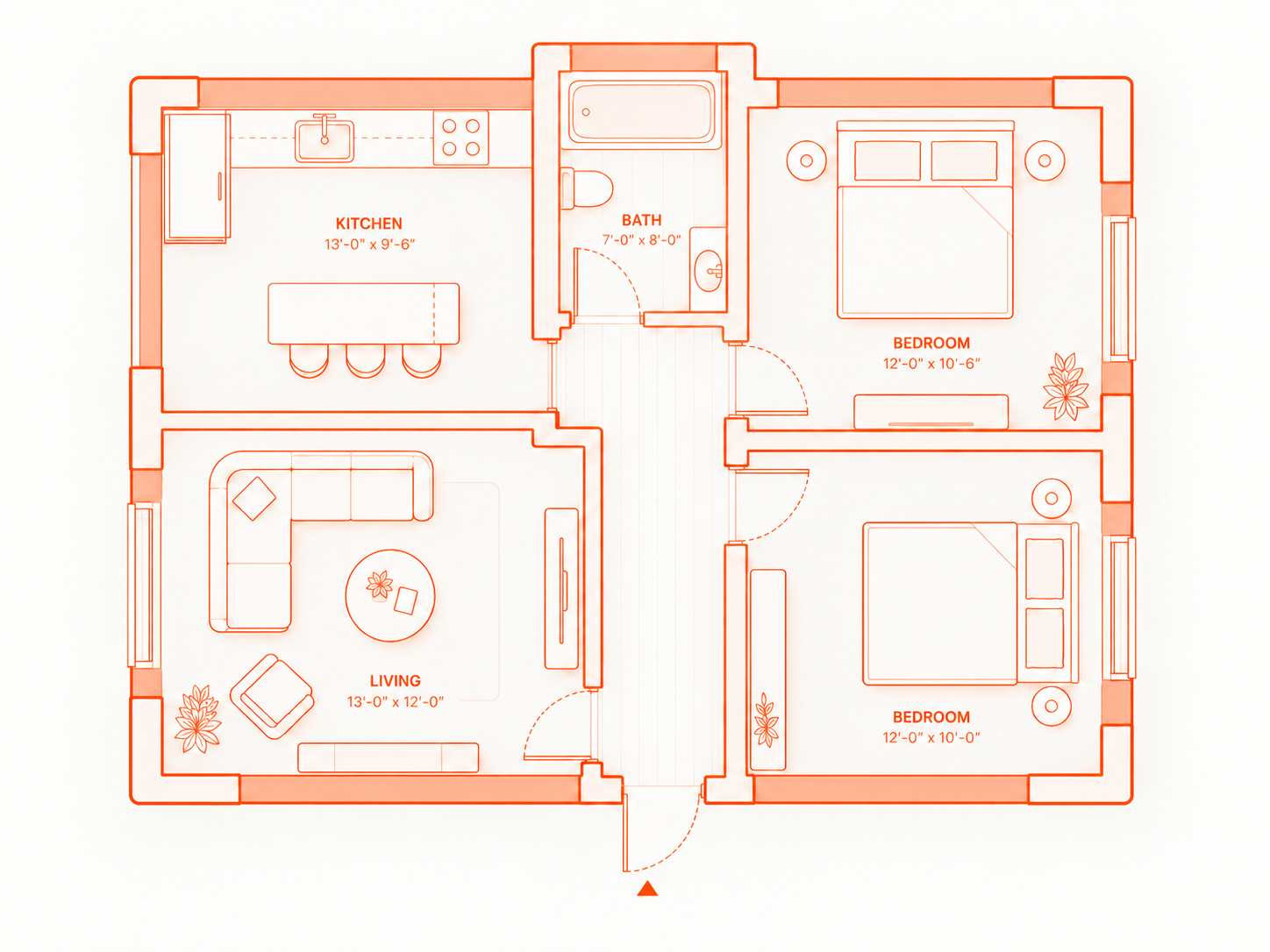 Floor plan with punch-list pins